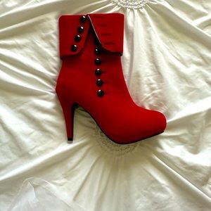 Red high heels boot